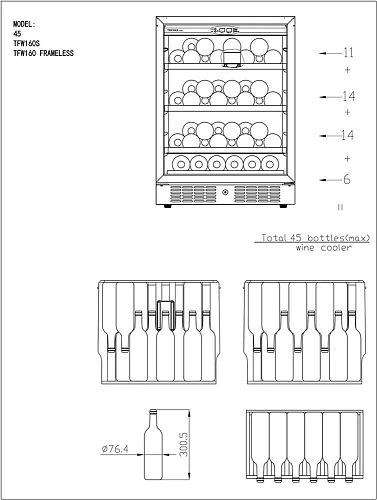 Шкаф винный TEFCOLD TFW200-S — изображение 4