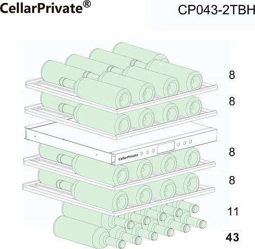 Шкаф винный CELLARPRIVATE CP043-2TBH — изображение 2