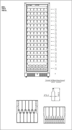 Шкаф винный TEFCOLD TFW400-S — изображение 4