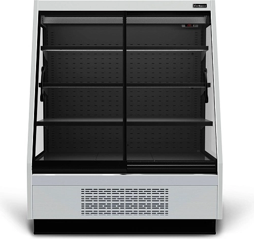 Горка холодильная CARBOMA F16-08 VV 1,3-1 Standart X1 версия 2.0 9006-9005 — изображение 4