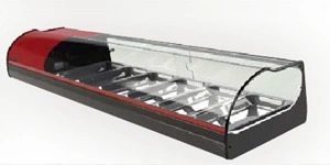Витрина холодильная MOVILFRIT ONIX 8 настольная RED/красный