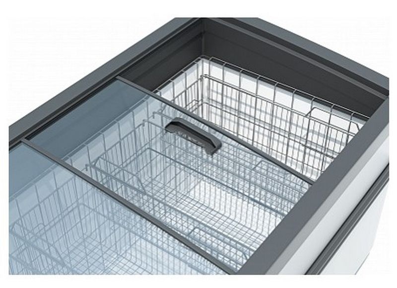 Ларь-бонета комбинированная FROSTOR UF 2500 ВЕ серый с делителями — изображение 2