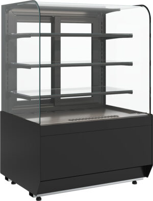 Витрина кондитерская Carboma Radius KR70 VM 0,9-1 Light (Techno 9005)